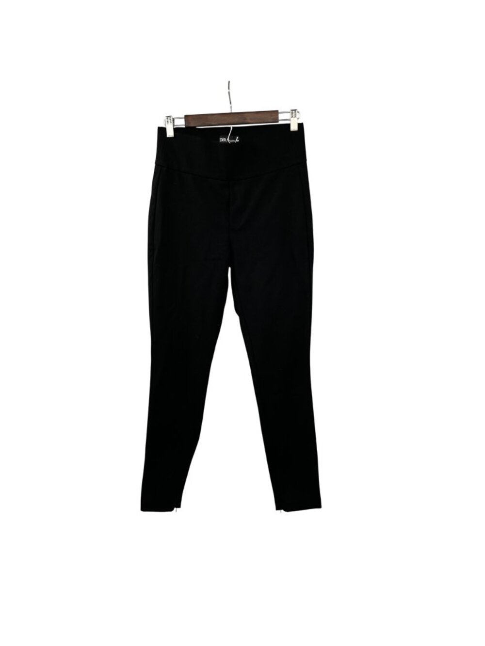 Zara Women's Black Skinny Dress Pants Pull On Zip Ankle Size Medium